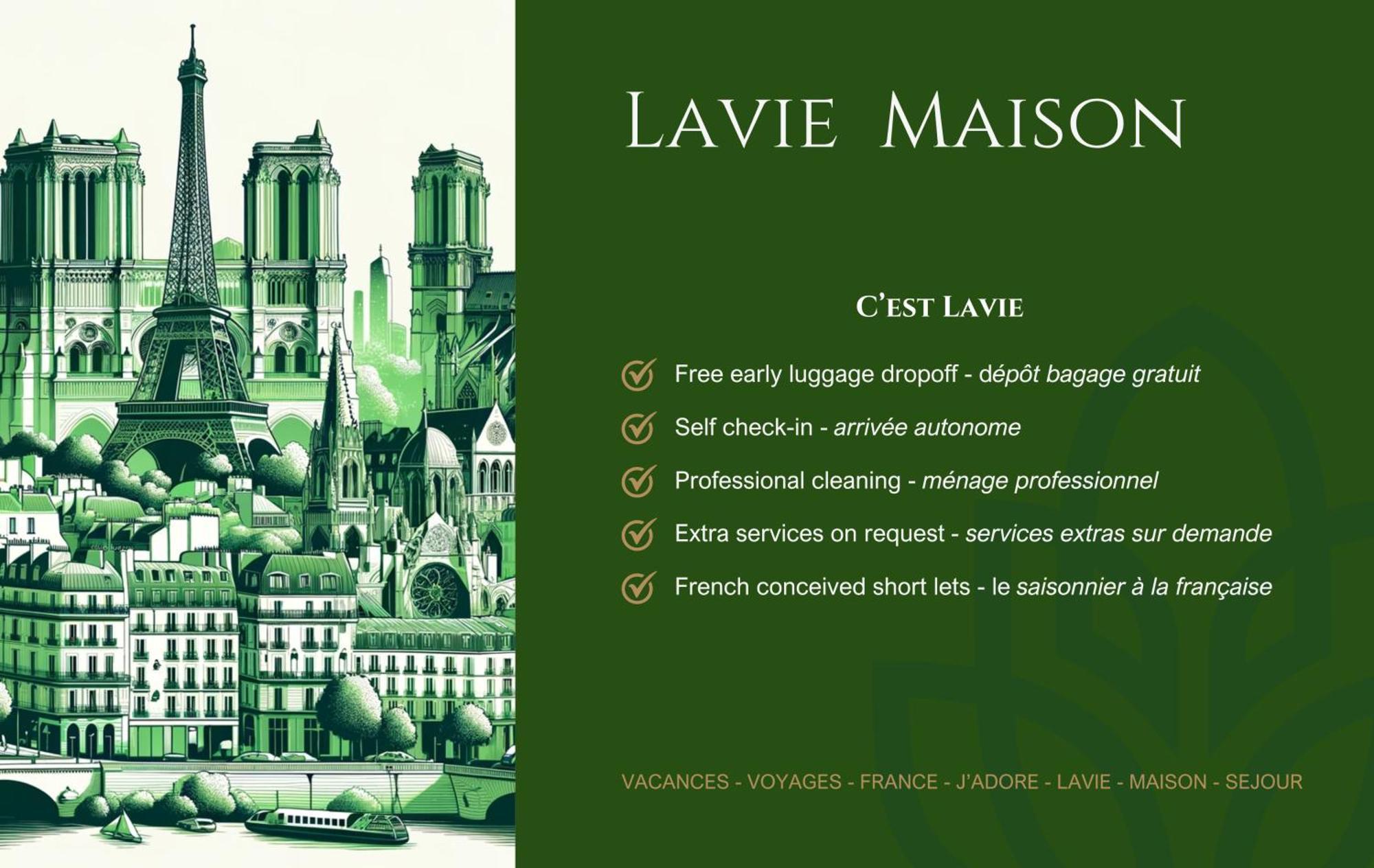 Lavie Maison Hot Tub And Ac Near Arc De Triomphe Paris Eksteriør billede